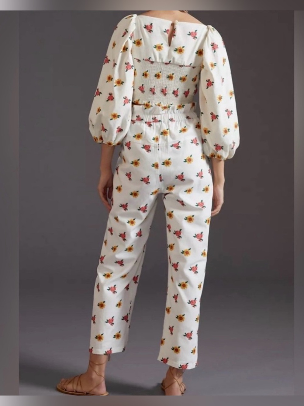 FARM Rio Mixed Flowers Embroidered Pants Size Medium - Picture 15 of 15